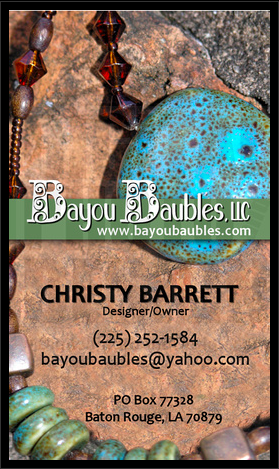 Bayou Baubles Business Card