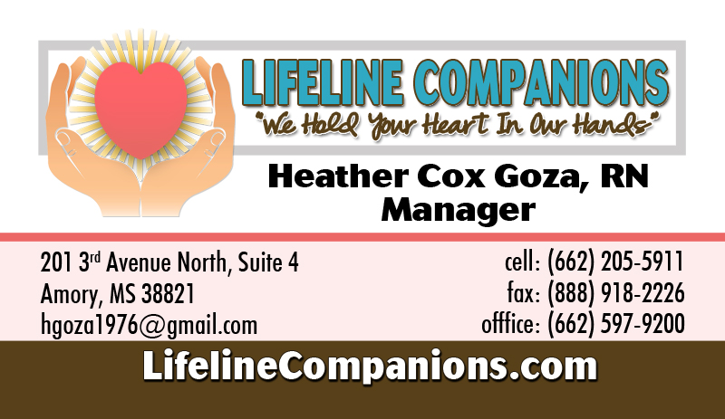 Lifeline Companions Business Card
