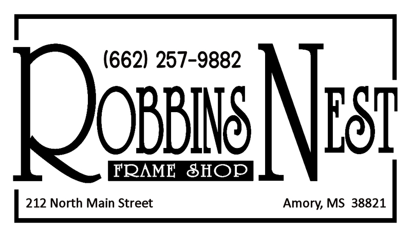 Robbins Nest Frame Shop Business Card