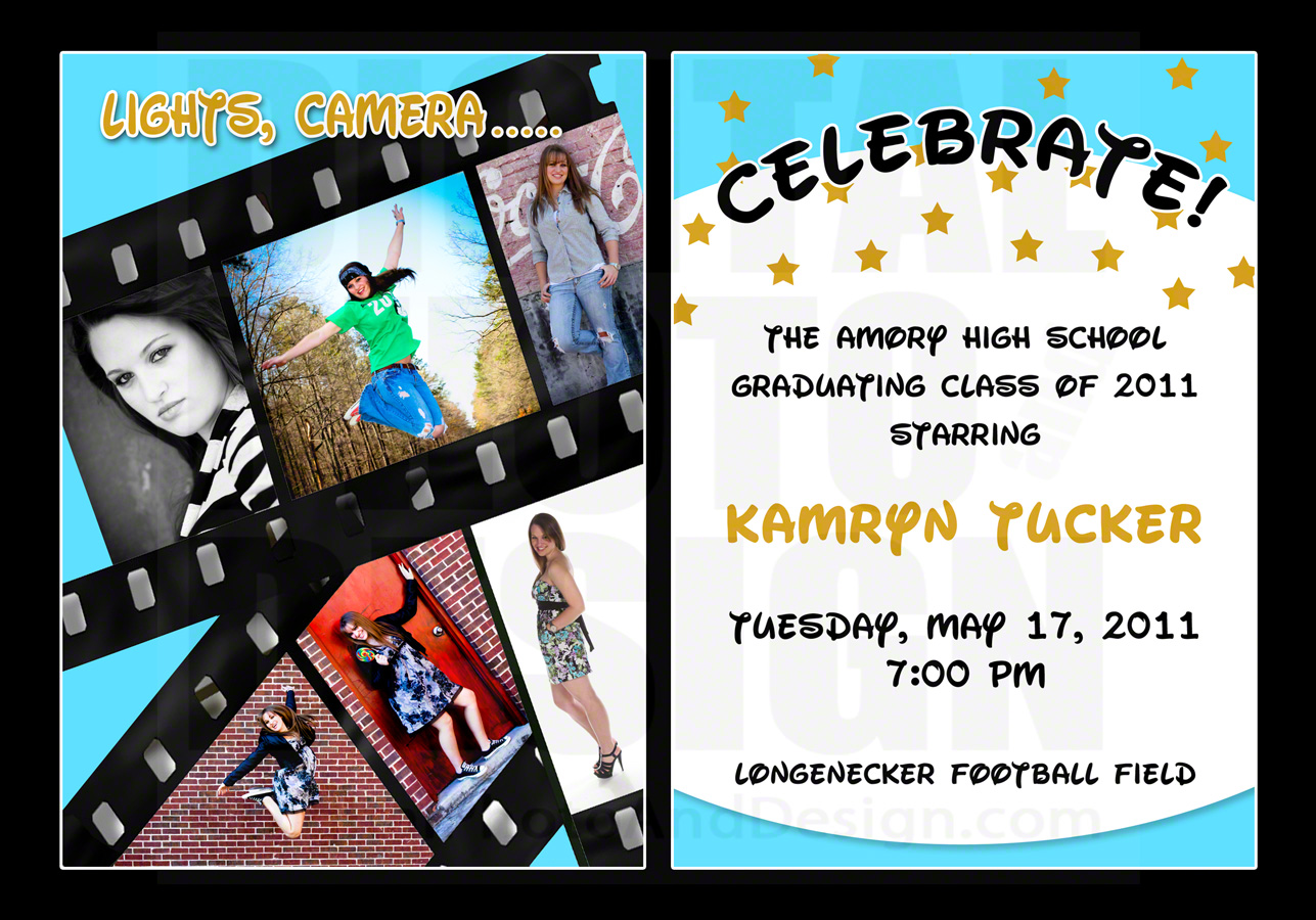 Kamryn Tucker Graduation Invitation | Designed by Digital Photo and Design